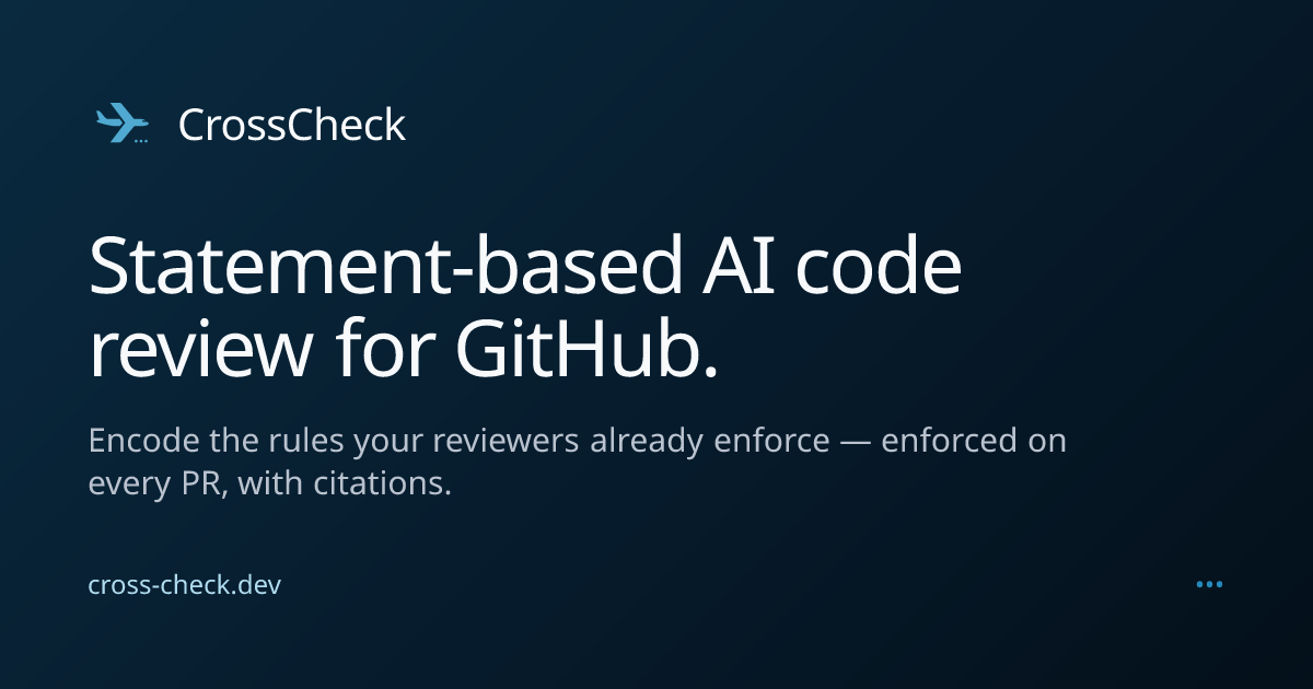 CrossCheck screenshot 1